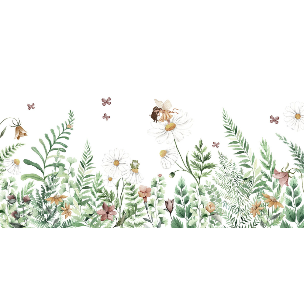 PASTELOVELOVE Tapeta na ścianę dla dzieci na wymiar Fairy garden