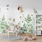 PASTELOVELOVE Tapeta na ścianę dla dzieci na wymiar Fairy garden