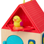 B. Toys Drewniany domek manipulacyjny z zamknięciami