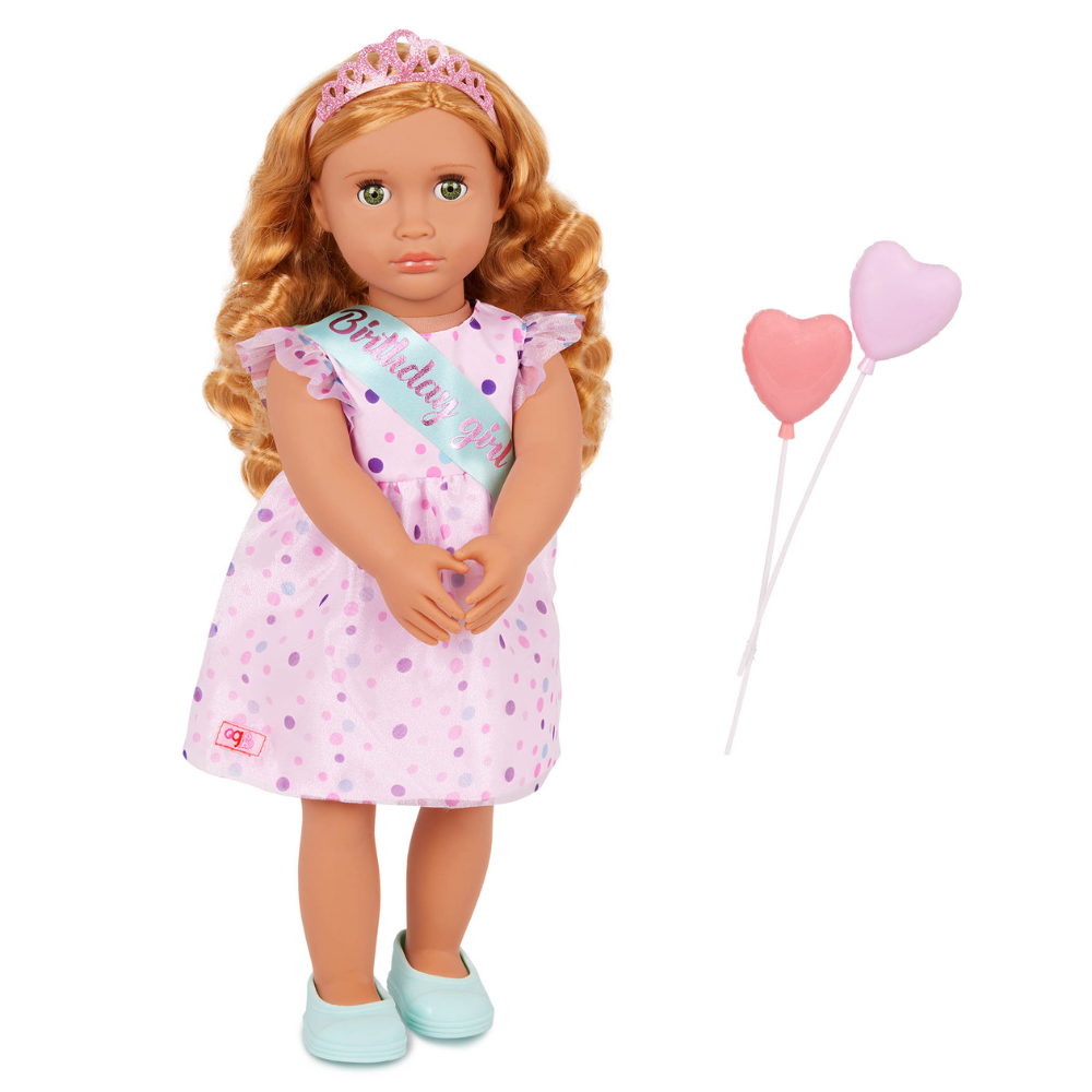 Our Generation Lalka Esme z balonikami – stylizacja na przyjęcie urodzinowe 46 cm