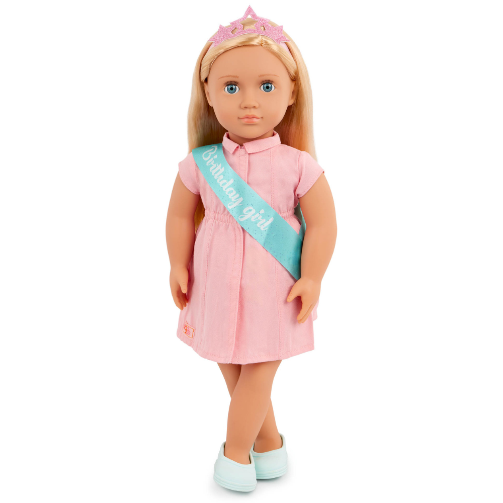Our Generation Lalka Brenna z balonikami – stylizacja na przyjęcie urodzinowe 46 cm
