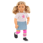 Our Generation Lalka Ollie skaterka z deskorolką, zginane łokcie i kolana 46 cm
