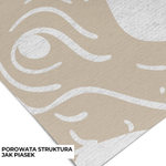 PASTELOVELOVE Tapeta na ścianę dla dzieci na wymiar Monochrome dinozaury biała