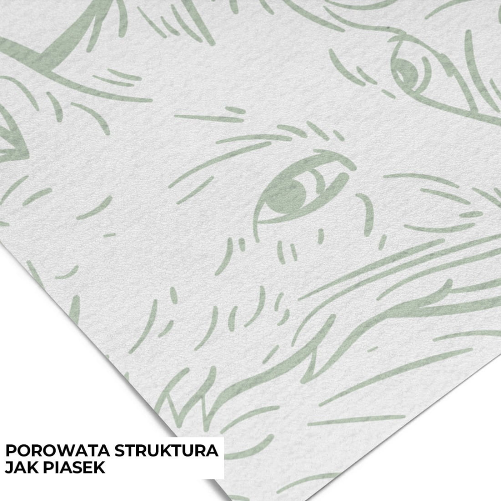 PASTELOVELOVE Tapeta na ścianę dla dzieci na wymiar Monochrome las zielona