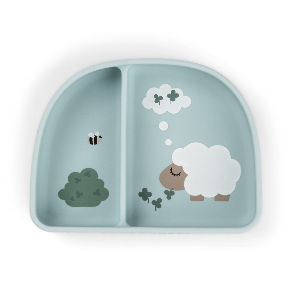 Done by Deer Talerzyk na Przekąski z Przyssawką Tiny Farm Blue