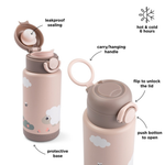 Done by Deer Butelka Termiczna 340ml Tiny Farm Powder