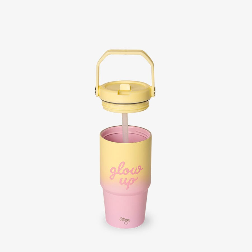 Citron Kubek Termiczny z Uchwytem 600ml Glow Up Pink Yellow