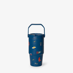 Citron Kubek Termiczny z Uchwytem 600ml Blue Dino