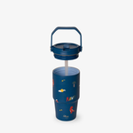 Citron Kubek Termiczny z Uchwytem 600ml Blue Dino