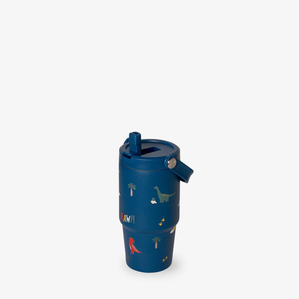 Citron Kubek Termiczny z Uchwytem 600ml Blue Dino
