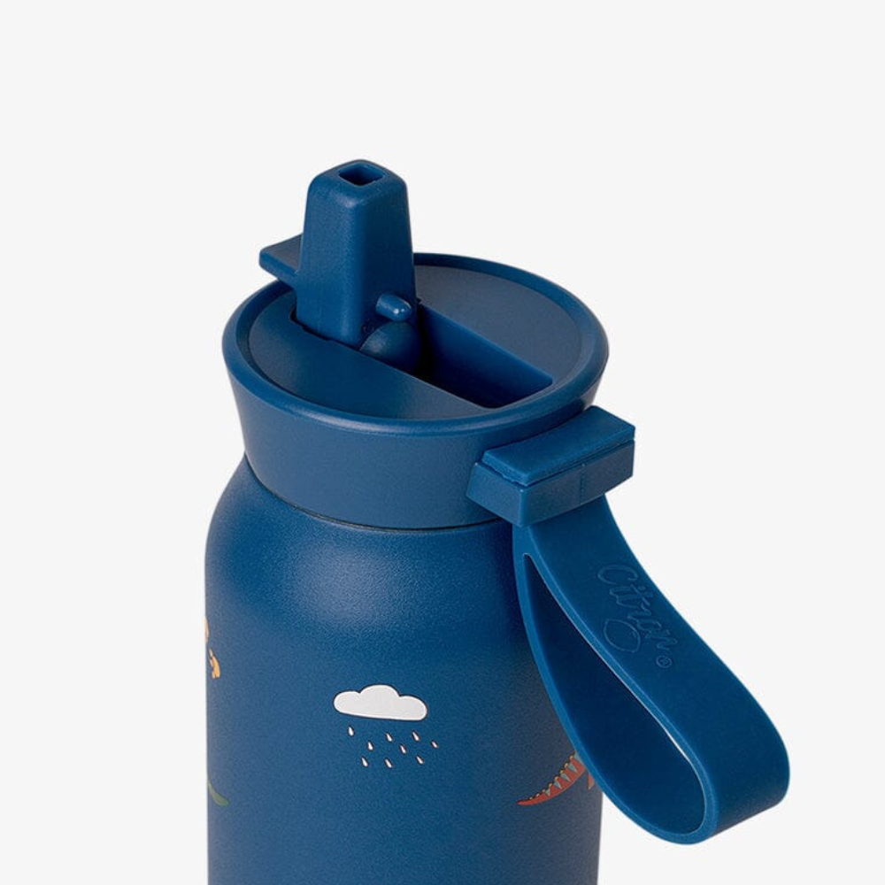 Citron Butelka Termiczna ze Stali Nierdzewnej 350ml - Blue dino