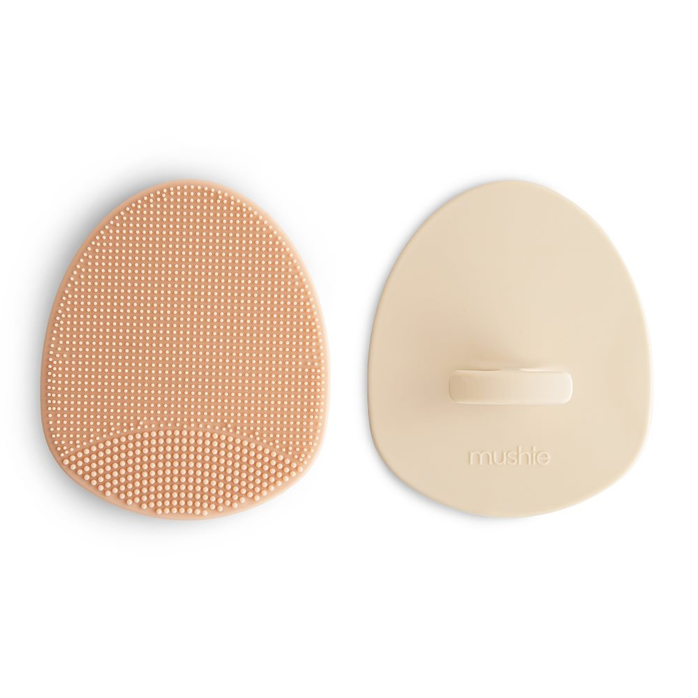 Mushie Szczotka na ciemieniuchę dla niemowląt Blush + Shifting Sand