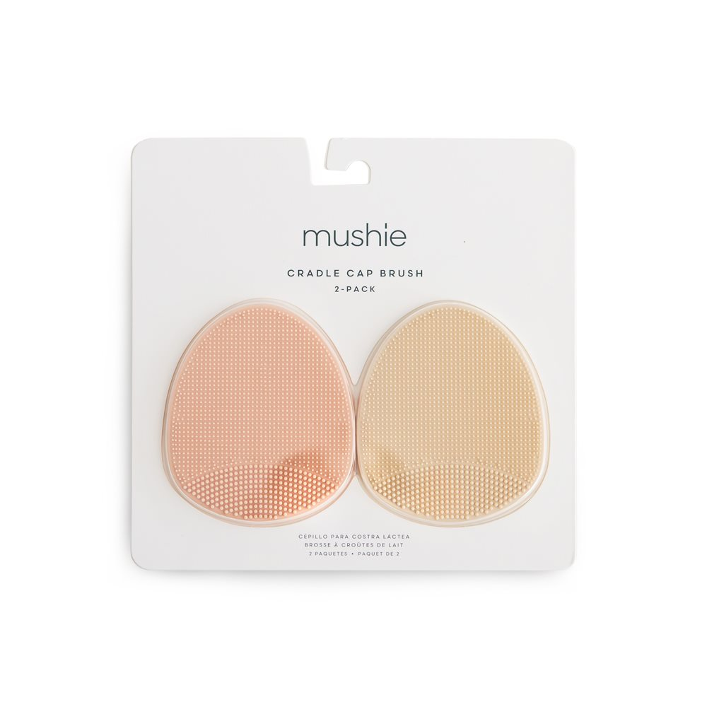 Mushie Szczotka na ciemieniuchę dla niemowląt Blush + Shifting Sand