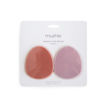 Mushie Szczotka na ciemieniuchę dla niemowląt Rose + Soft Lilac