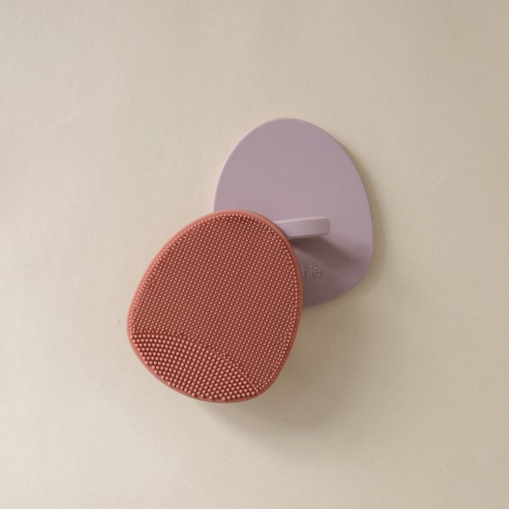 Mushie Szczotka na ciemieniuchę dla niemowląt Rose + Soft Lilac