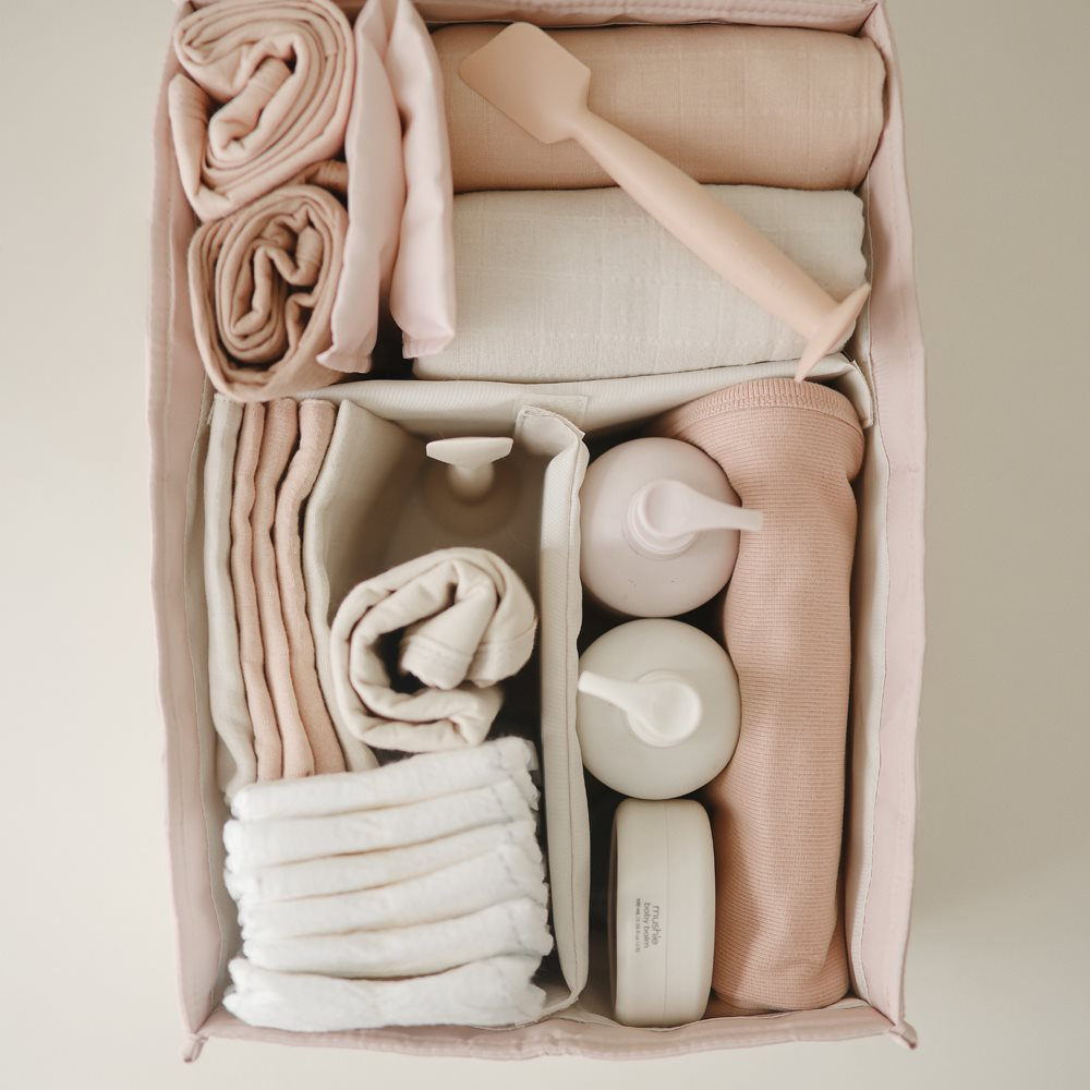 Mushie Organizer na pieluszki Blush
