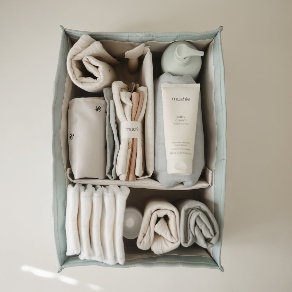 Mushie Organizer na pieluszki Roman Green