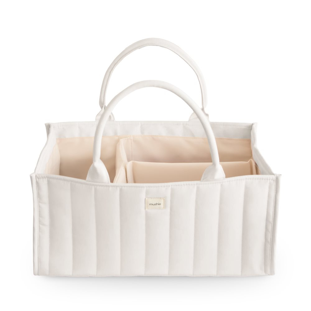 Mushie Organizer na pieluszki Ivory
