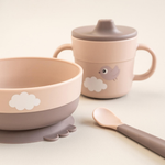 Done by Deer Pierwszy Zestaw Obiadowy Foodie Happy Clouds Powder