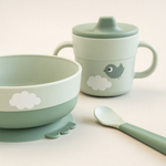 Done by Deer Pierwszy Zestaw Obiadowy Happy clouds - Green