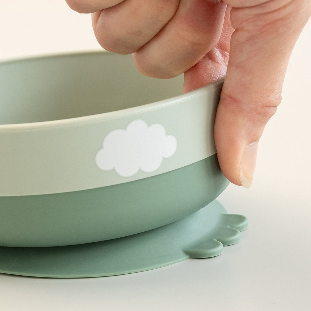 Done by Deer Pierwszy Zestaw Obiadowy Happy clouds - Green