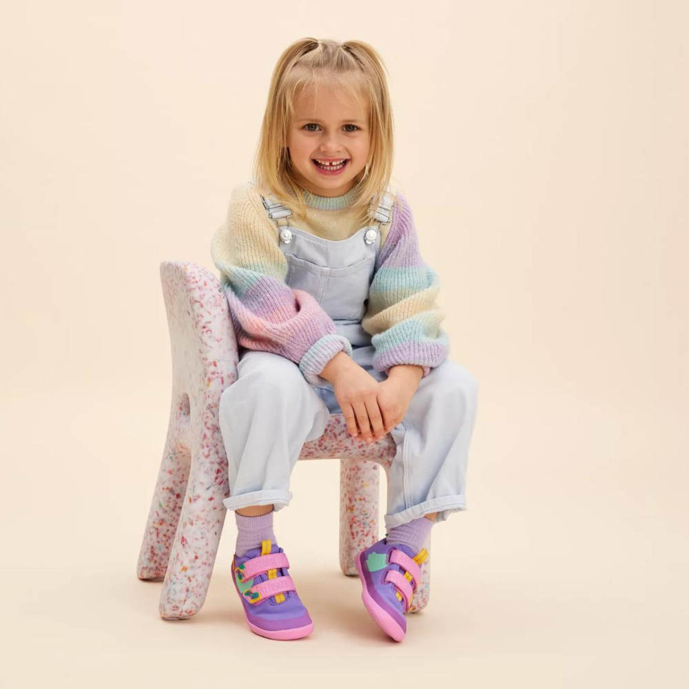 Affenzahn Barefoot buty dla dzieci bawełniane Lucky Creative Toucan