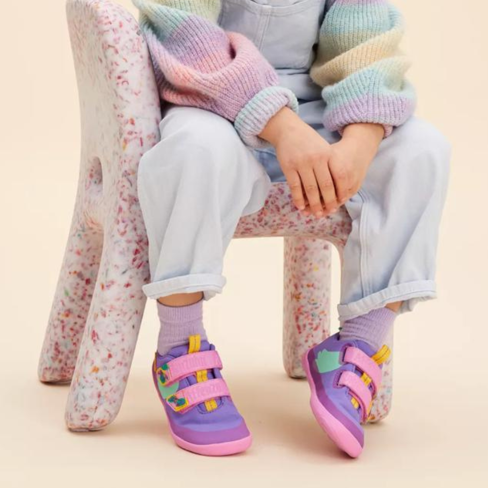 Affenzahn Barefoot buty dla dzieci bawełniane Lucky Creative Toucan