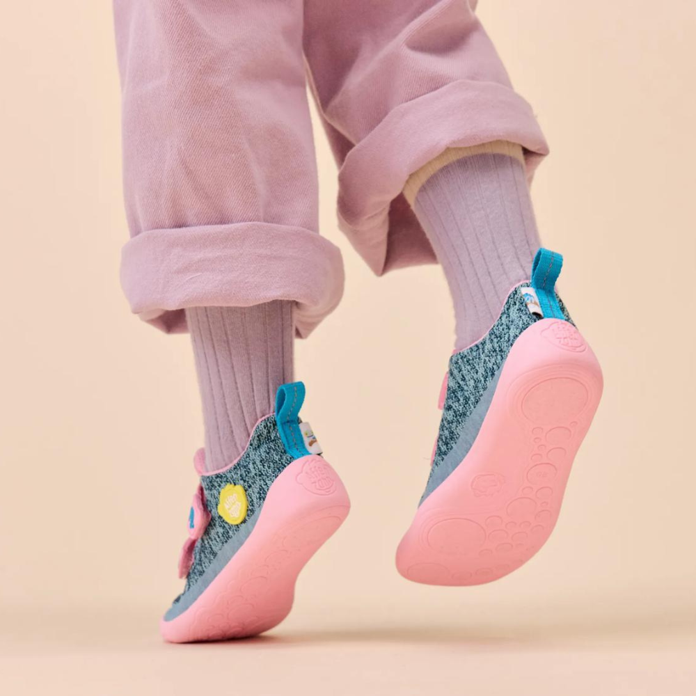 Affenzahn Barefoot buty dziecięce Knit Happy Chameleon