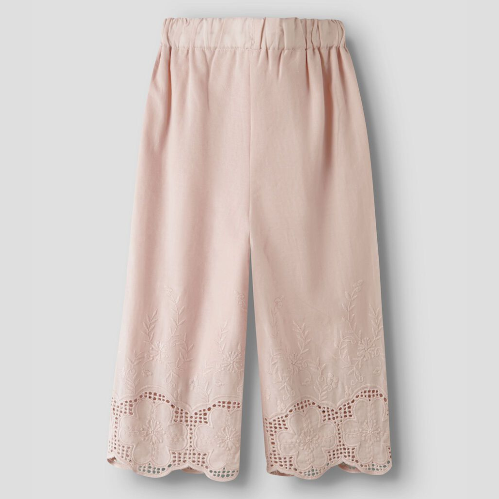 Lil’ Atelier Spodnie dla dziewczynki szerokie Peach Whip NMFDAYNA