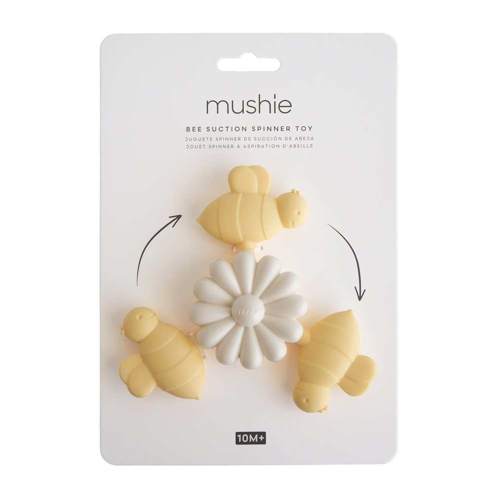 Mushie Spinner Sensoryczny z Przyssawką Bee