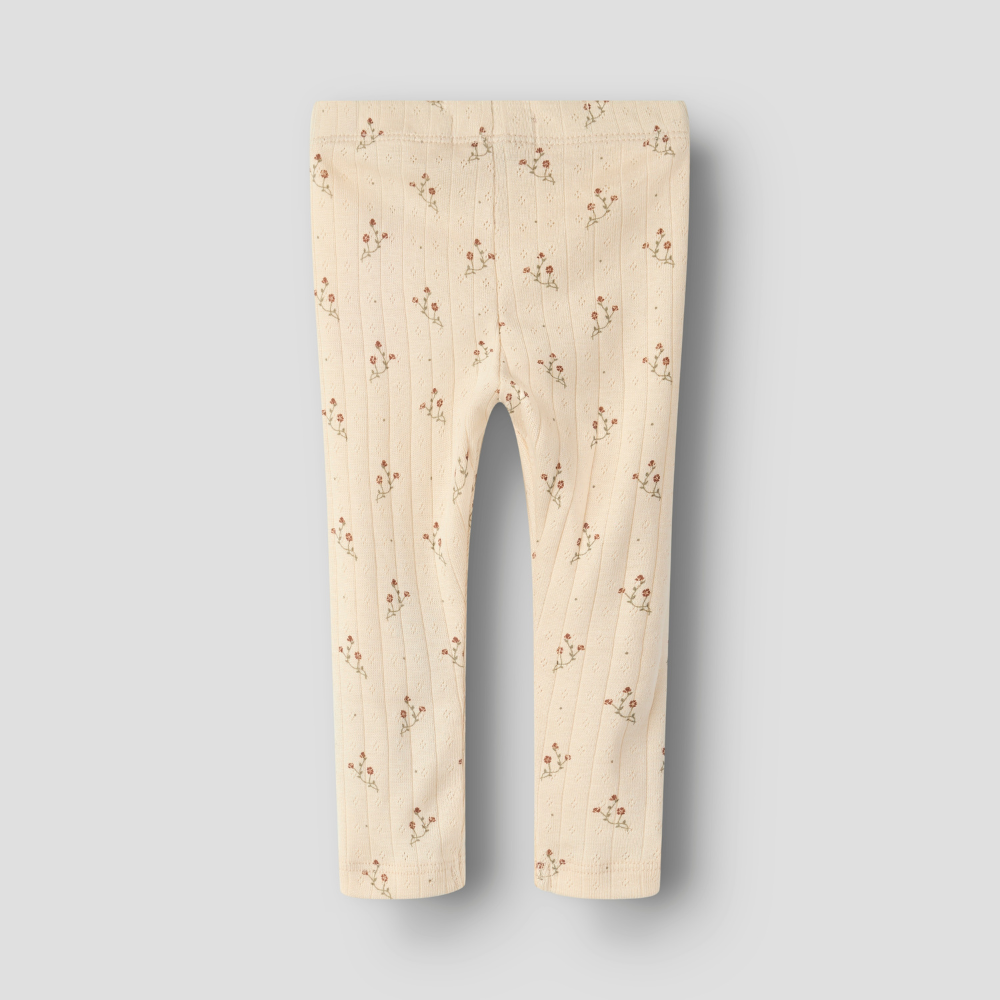 Lil’ Atelier Legginsy niemowlęce Novelle Peach Flower