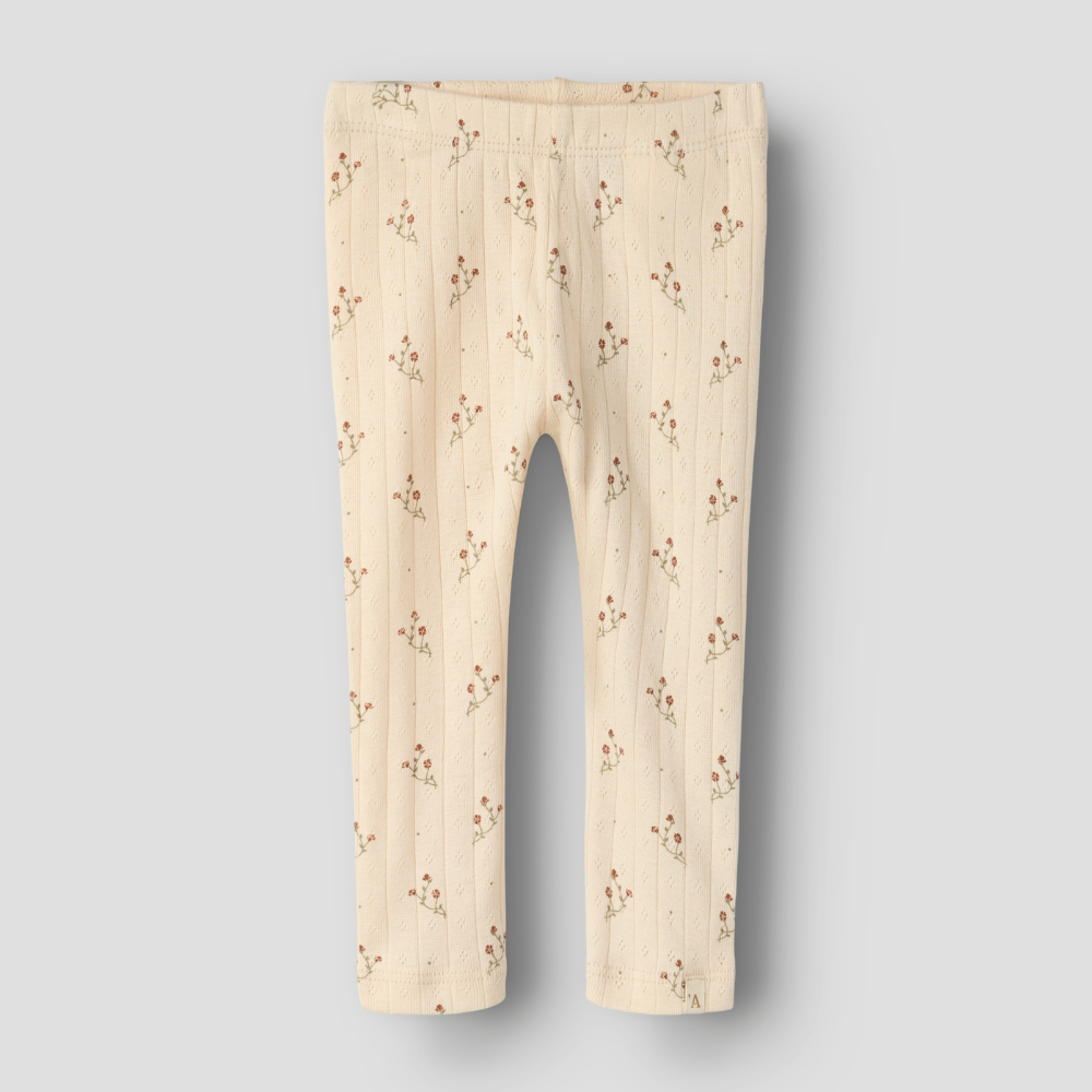Lil’ Atelier Legginsy niemowlęce Novelle Peach Flower