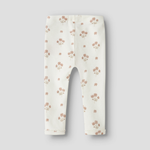 Lil’ Atelier Legginsy niemowlęce Coconut Milk Flower Pink NBFLAYO