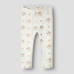 Lil’ Atelier Legginsy niemowlęce Coconut Milk Flower Pink NBFLAYO