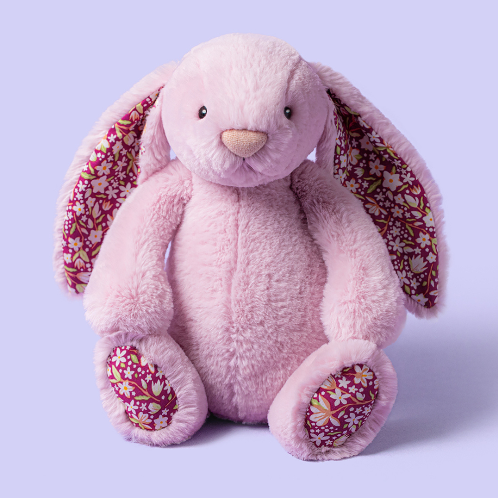 Jellycat Przytulanka Króliczek LUX Liliowy z Kwiecistymi Uszami 31 cm