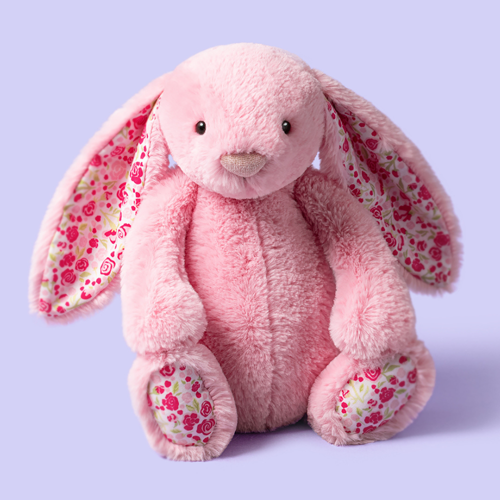 Jellycat Przytulanka Króliczek LUX Różowy z Kwiecistymi Uszami 31 cm