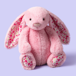 Jellycat Przytulanka Króliczek LUX Różowy z Kwiecistymi Uszami 31 cm