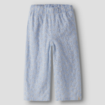 Lil’ Atelier Spodnie dziecięce dla dziewczynki szerokie Zen Blue NMFTESSIE