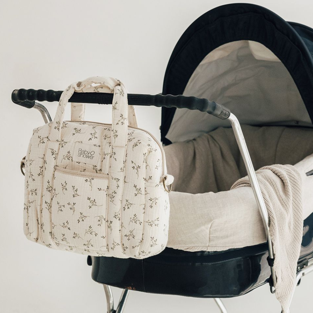 Babyshower Torba do wózka mała camila olive bloom