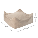 Wigiwama Kwadratowa pufa dla dziecka Ottoman Biscuit