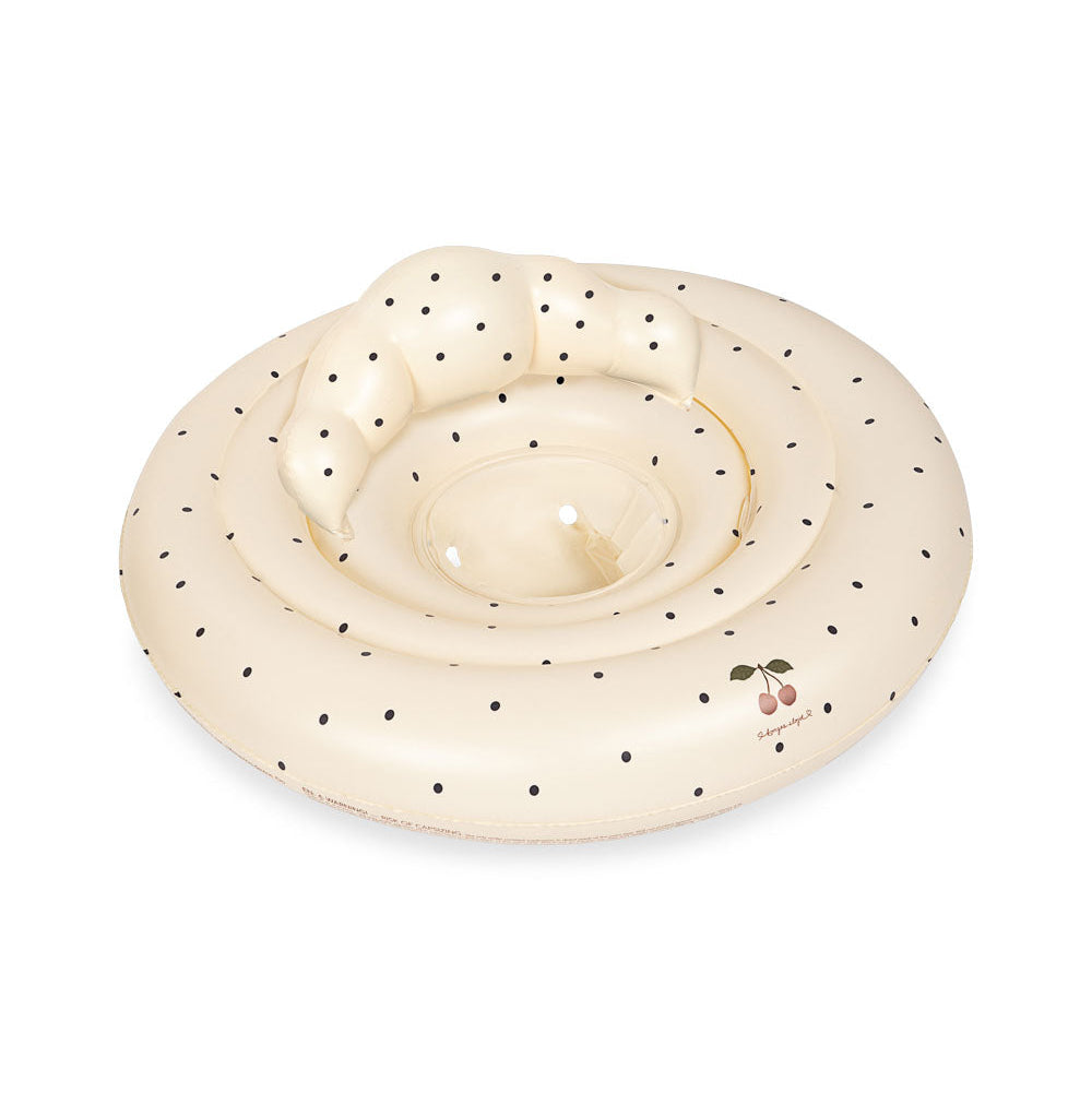 Konges Slojd Kółko do pływania dla niemowląt Navy Dots 1-2Y