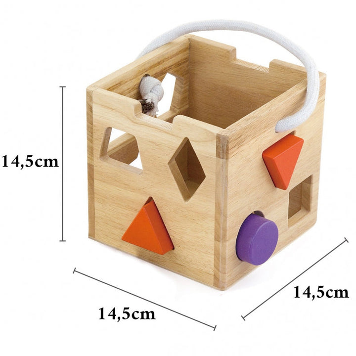 Viga Drewniany Sorter dla dzieci Klocki Kostka Montessori