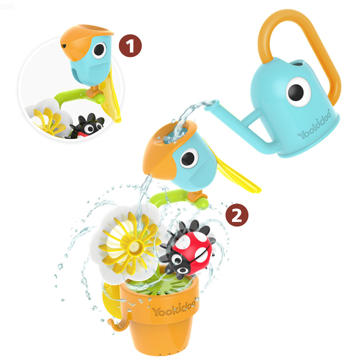 Yookidoo Zabawka do kąpieli - Zakręcony Ogródek Wodny
