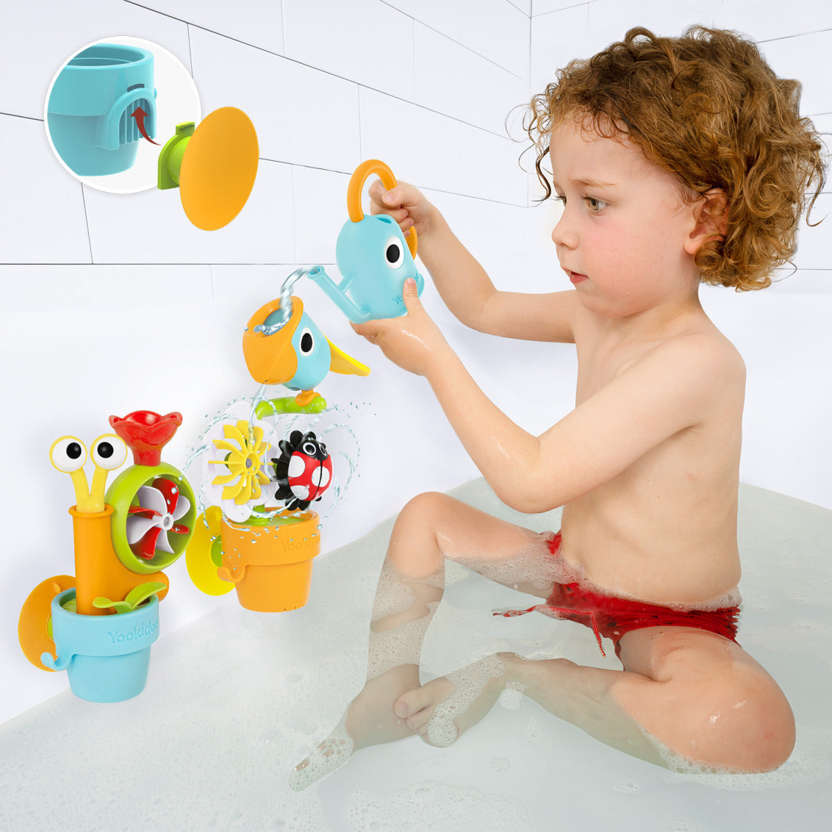 Yookidoo Zabawka do kąpieli - Zakręcony Ogródek Wodny