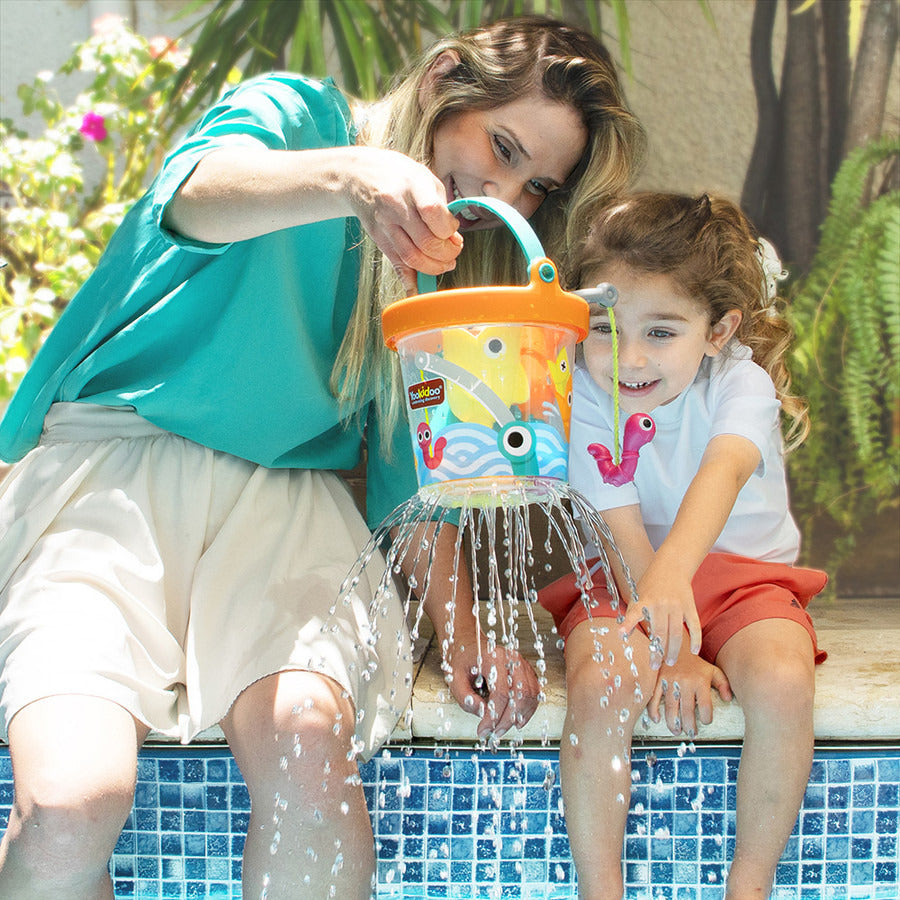 Yookidoo Zabawka do kąpieli wiaderko z rybkami - Złap i pluskaj