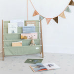 3 Sprouts Stojak na książki dla dzieci Recycled Solid Green