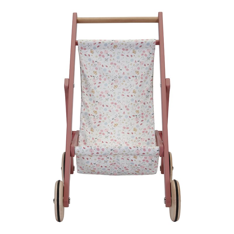 Dutch Drewniany wózek dla lalek Flowers & Butterflies - 4kidspoint.pl