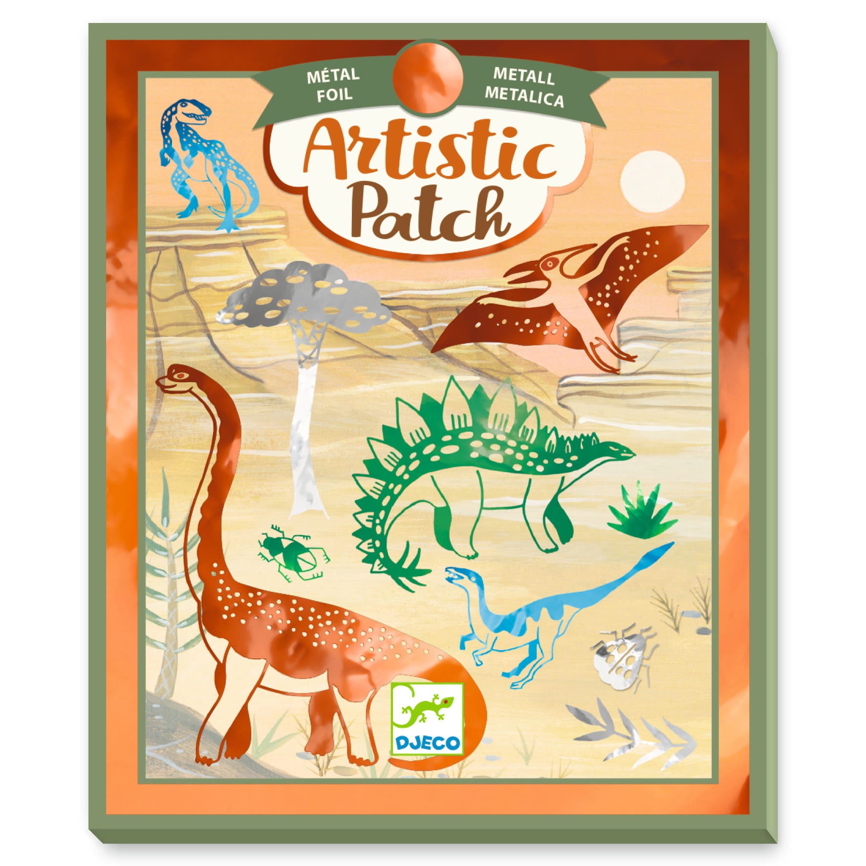 Djeco Zestaw Artystyczne łatki Dinozaury - 4kidspoint.pl