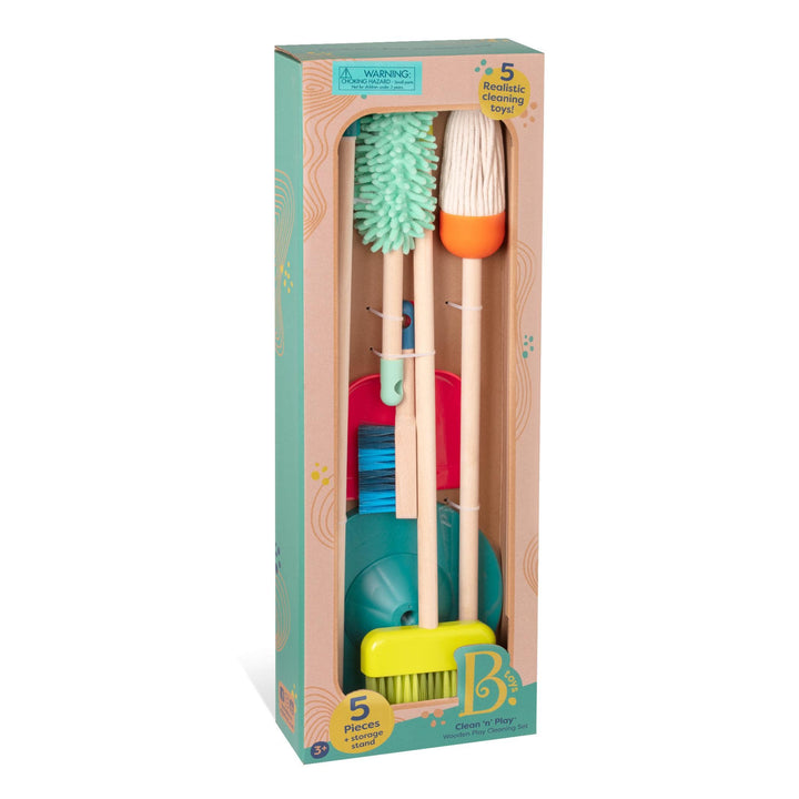 B.Toys Drewniany zestaw do sprzątania Clean ‘n’ Play