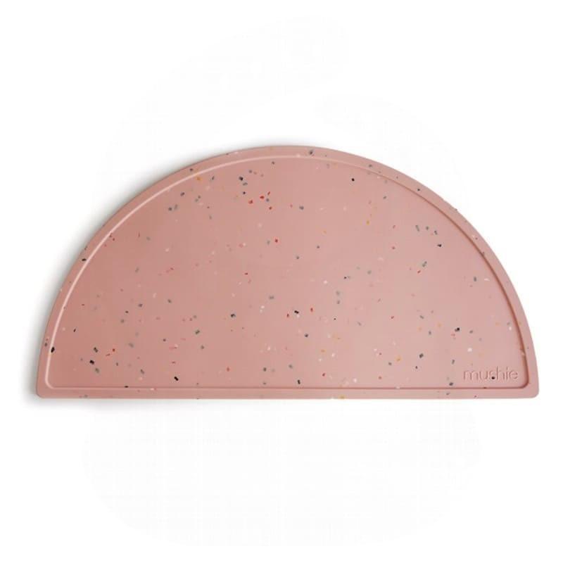 Mushie Podkładka silikonowa na stół Powder Pink Confetti